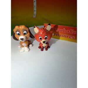 Disney 100 Years of Love Celebration Fox and the Hound Copper & Fox Figures